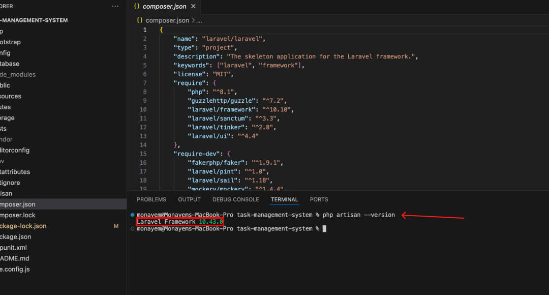 How to Check Laravel Version in Command Prompt